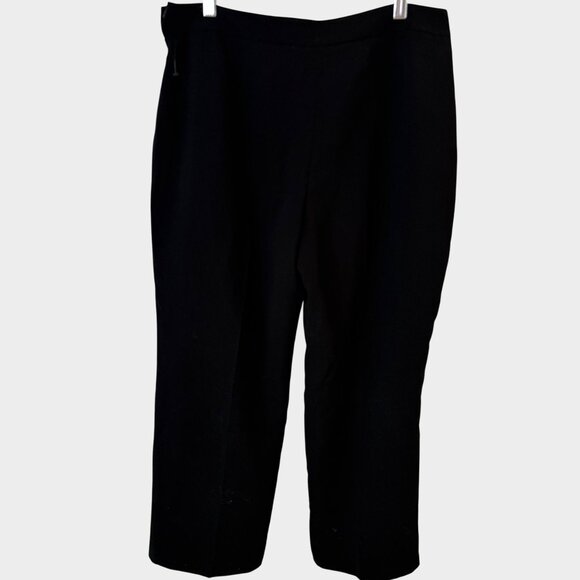 Kasper Size 14 Petite Professional Polyester Dress Classic Stylist Black Pant - Picture 4 of 11